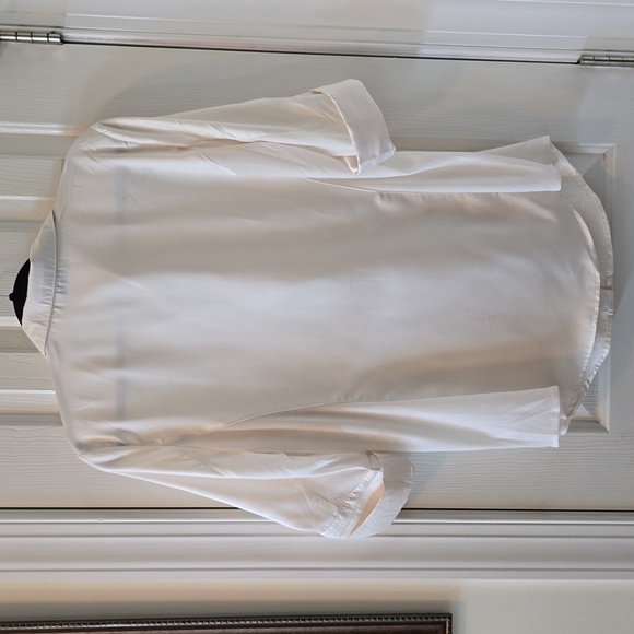 CISONO WOVENS BRAND WOMEN'S FRONT BUTTON IVORY BLOUSE SIZE LARGE - Picture 7 of 14